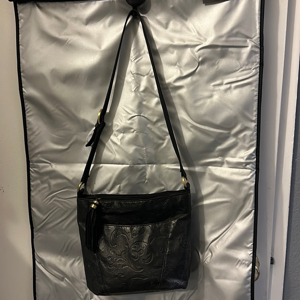 Genuine leather crossbody bag